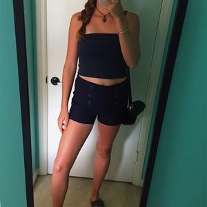 Navy pinup high rise shorts⭐️⭐️